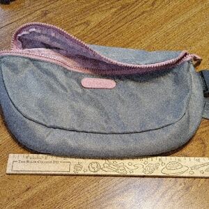 Caboodles Gray Bag with Pink Zipper